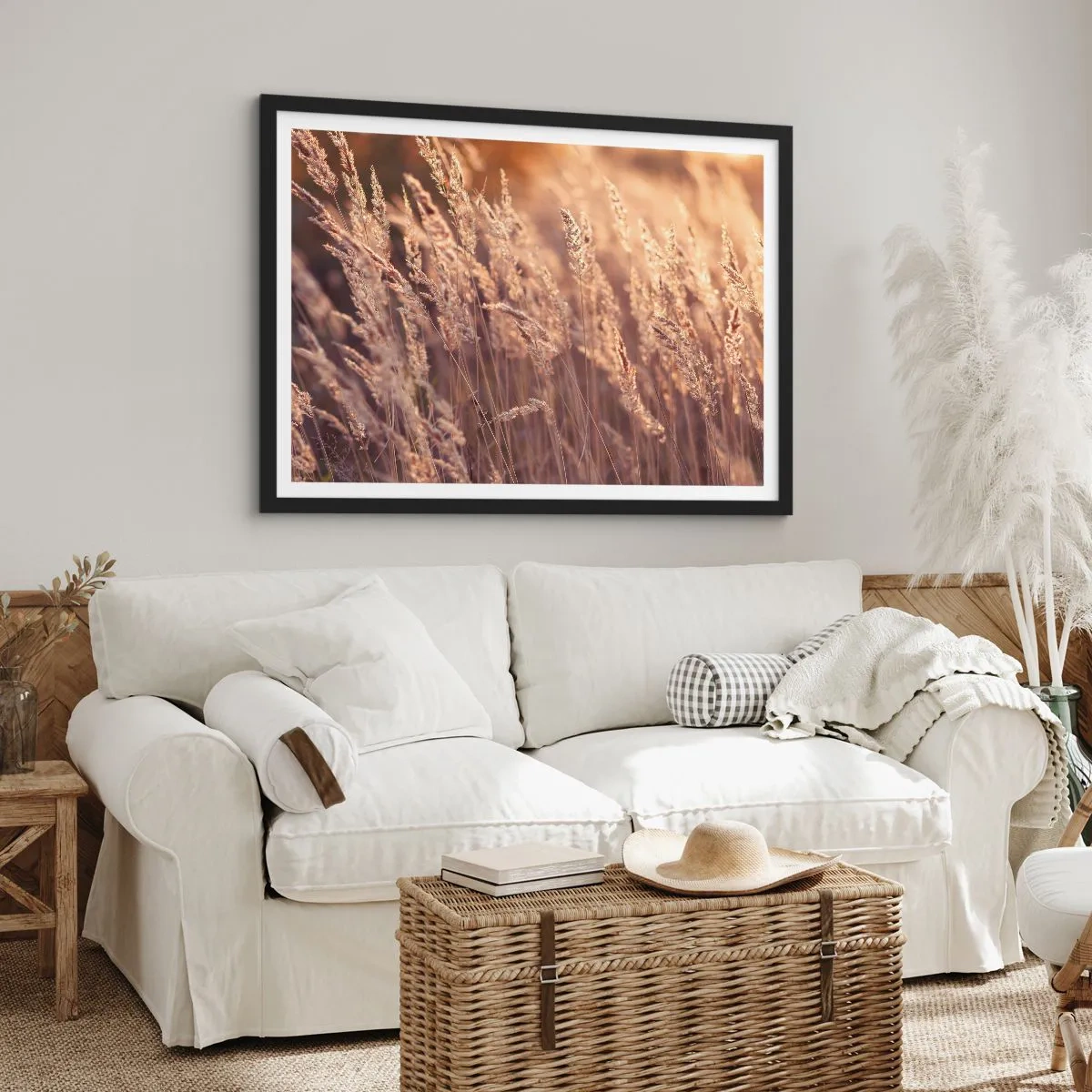 Plakát v černém rámu - Připraveni přivítat podzim - 70x50 cm