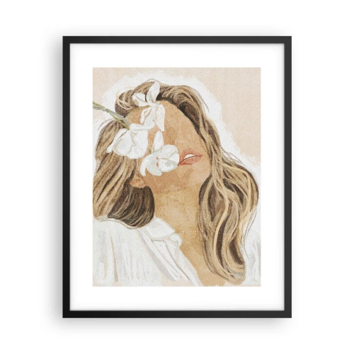 Plakát v černém rámu - Mezi květinami - 40x50 cm