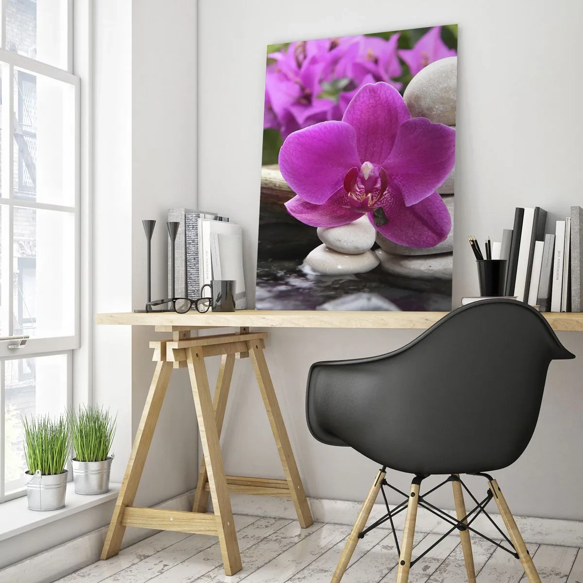 Obraz na skle - Už odpočíváš - 50x70 cm