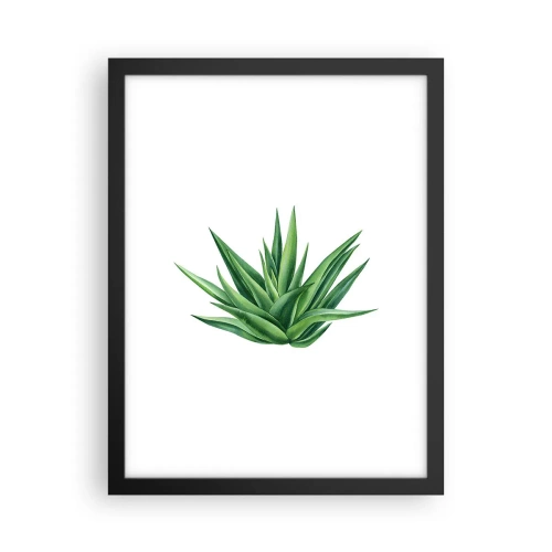 Plakát v černém rámu - Zelená – síla – život - 30x40 cm
