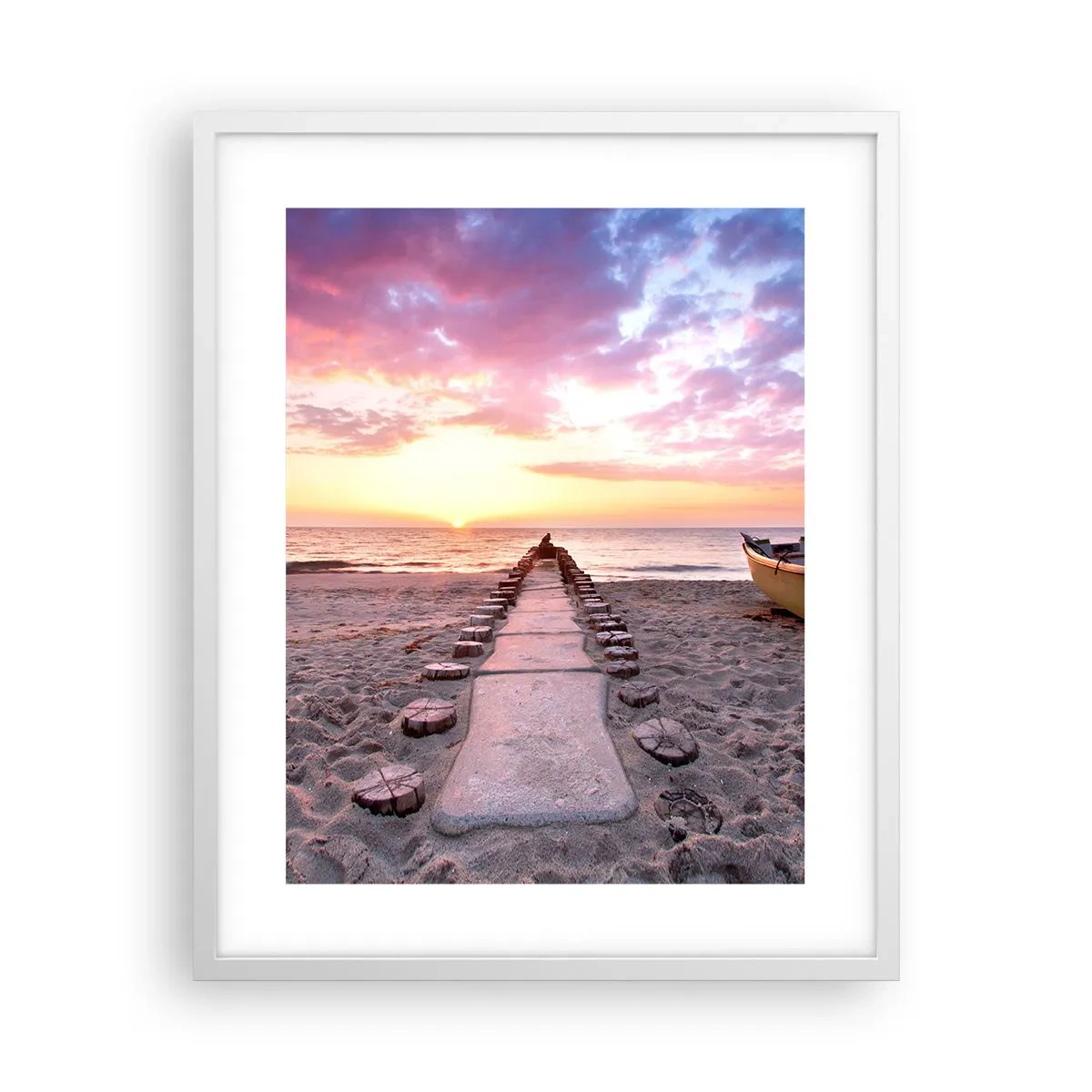 Plakát v bílém rámu - Okamžik hlubokého prožitku - 40x50 cm