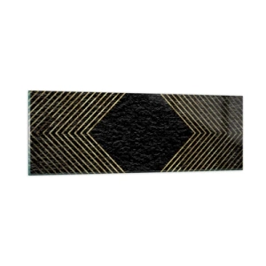 Obraz na skle - Geometrie ve stylu glamour - 90x30 cm