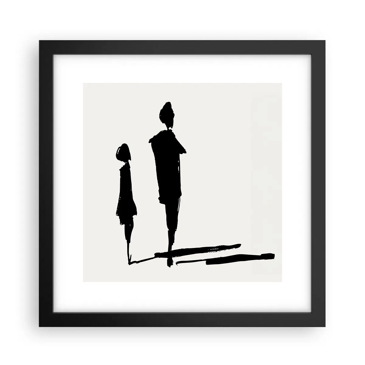 Plakát v černém rámu - Určitě spolu? - 30x30 cm