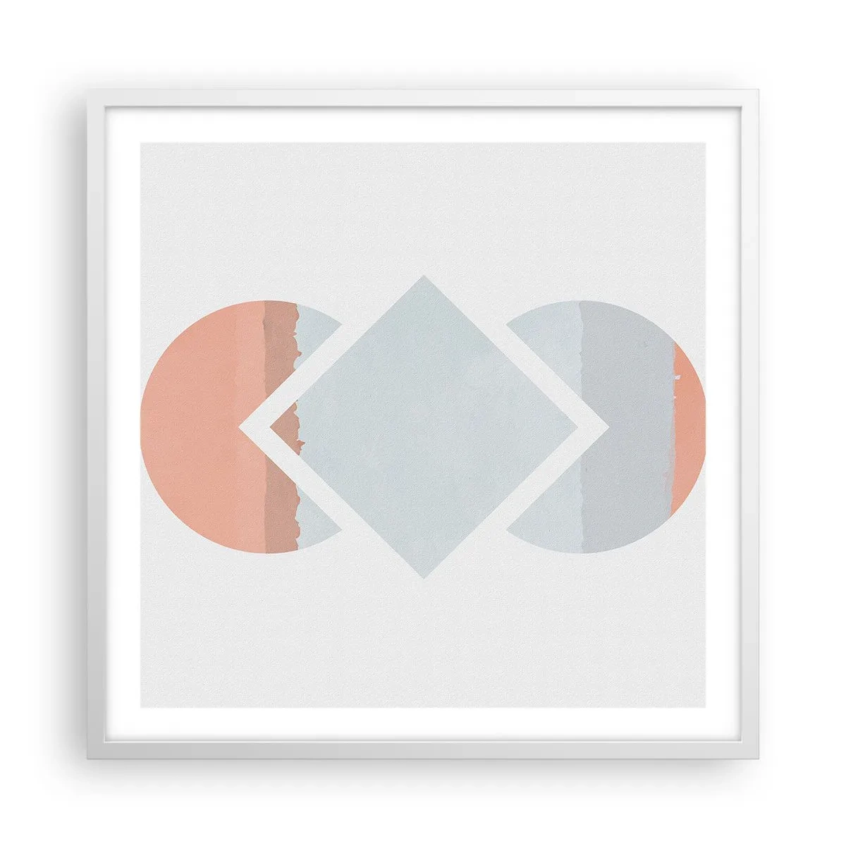 Plakát v bílém rámu - Situace je jasná - 60x60 cm