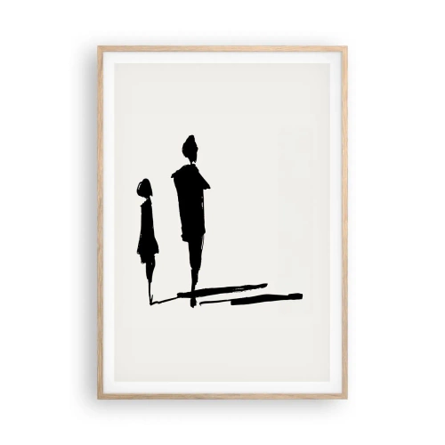 Plakát v rámu světlý dub - Určitě spolu? - 70x100 cm
