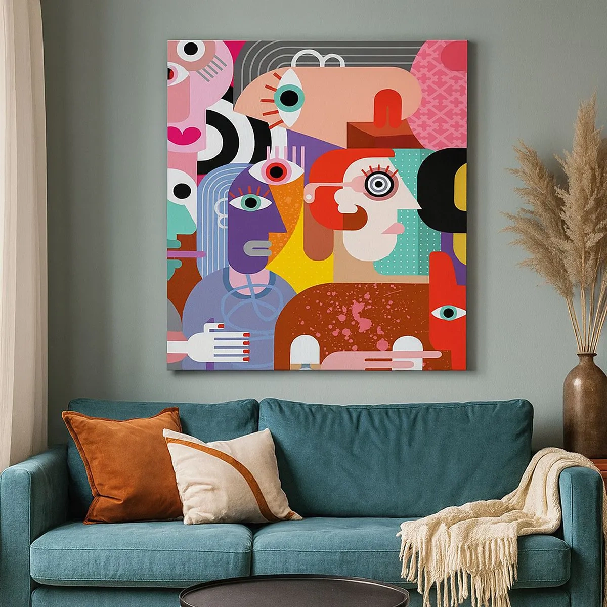 Obraz na plátně - My od pána Picassa - 30x30 cm