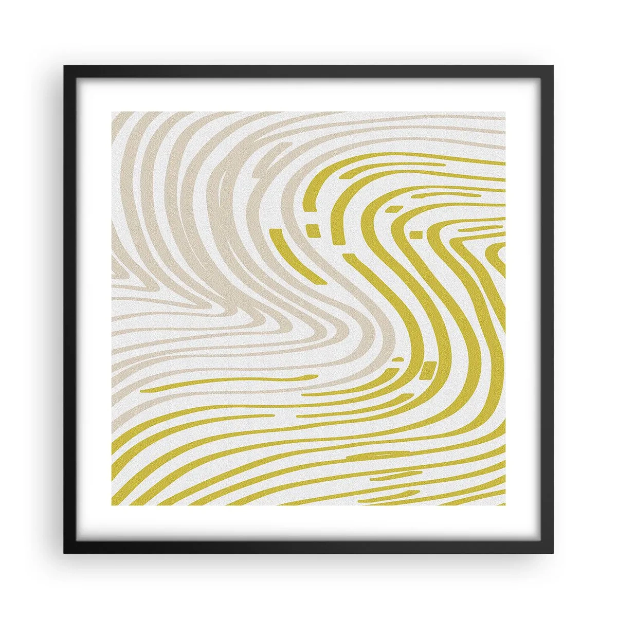 Plakát v černém rámu - Kompozice s mírným ohybem - 50x50 cm