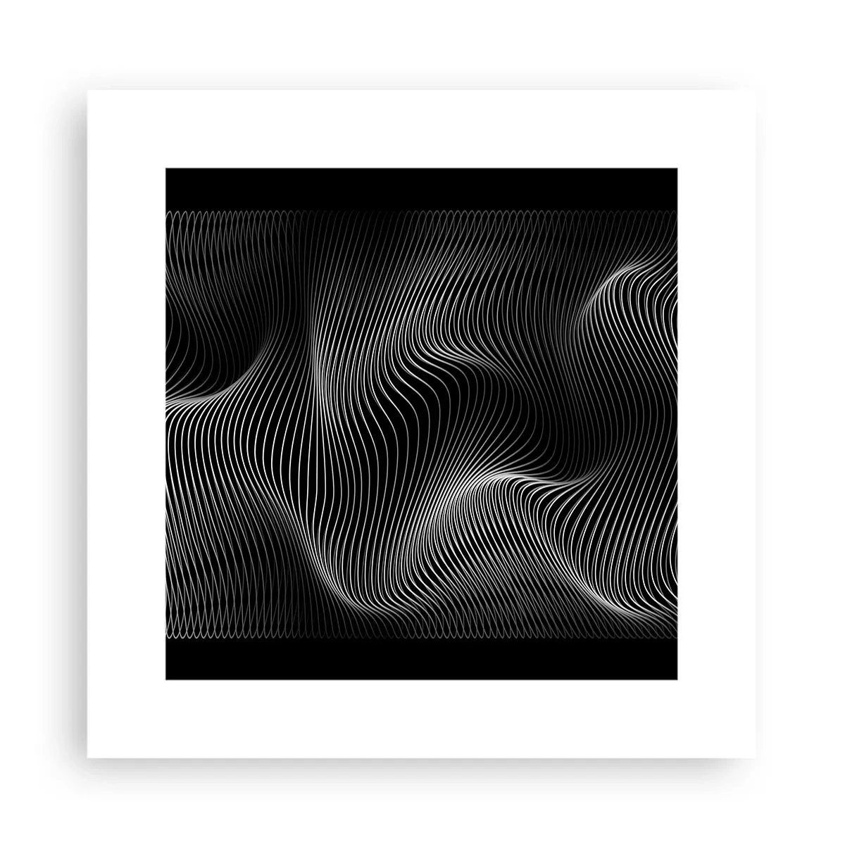 Plakát - Tanec světla v prostoru - 30x30 cm