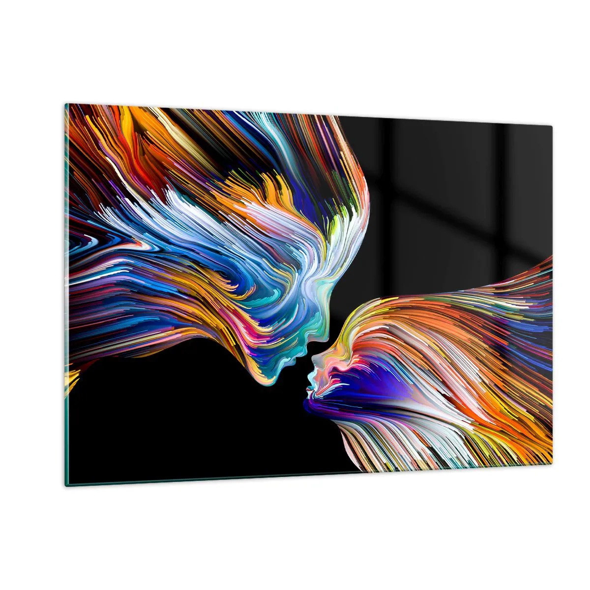 Obraz na skle - Fúze energie a světla - 120x80 cm