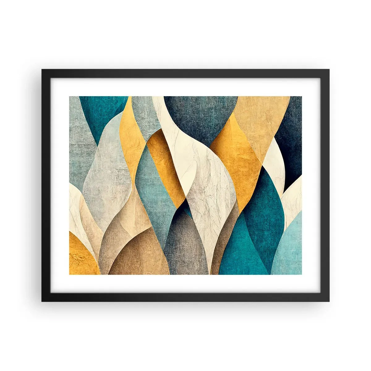 Plakát v černém rámu - Rytmus a vlnění - 50x40 cm