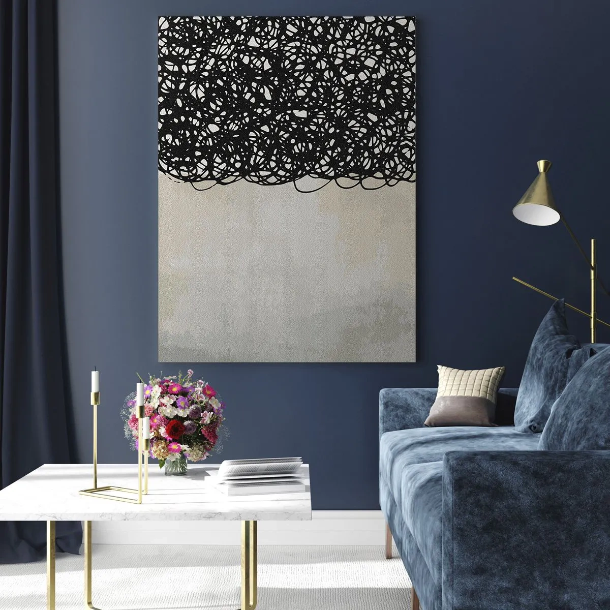 Obraz na skle - Vířící abstrakce - 50x70 cm