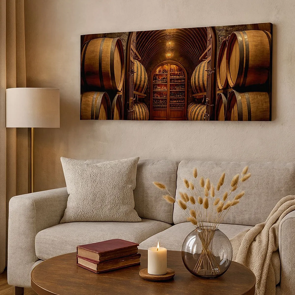 Obraz na plátně - Nádherný sklep - 100x40 cm