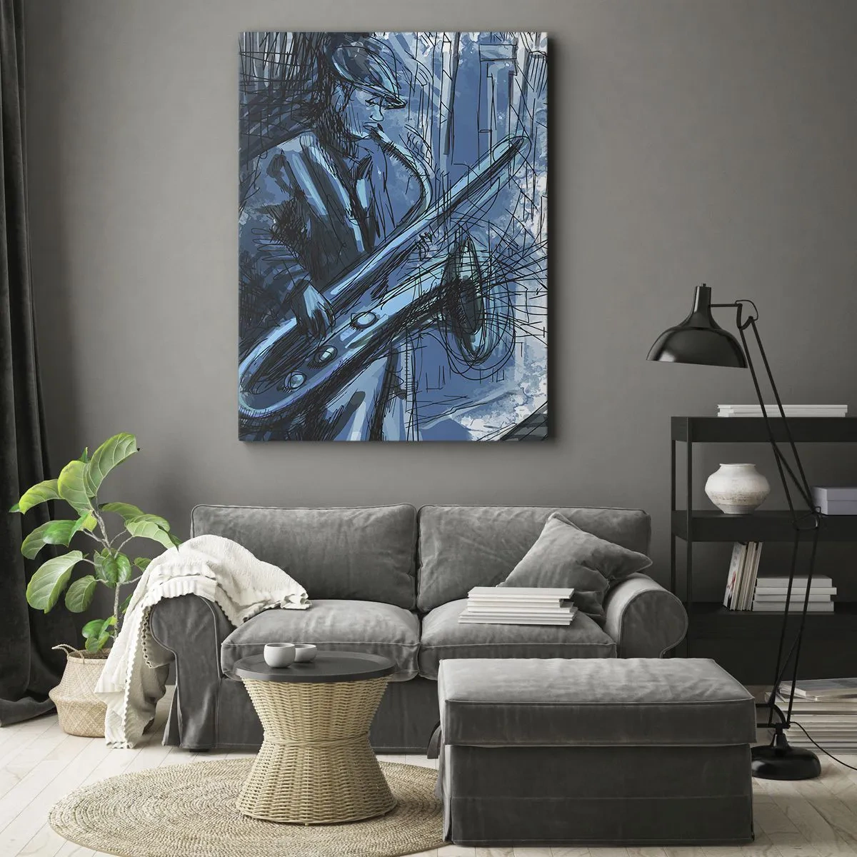 Obraz na plátně - Městská rapsodie - 65x120 cm