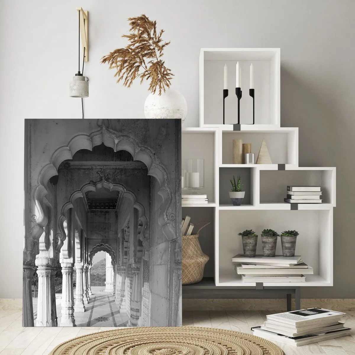 Obraz na skle - Tady se odehrávají příběhy Východu - 50x70 cm