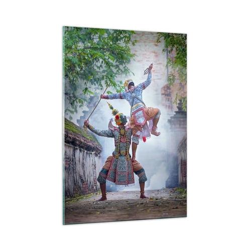 Obraz na skle - Vražedně krásný tanec - 50x70 cm