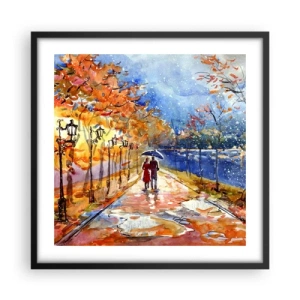 Plakát v černém rámu - Společně k hranici času - 50x50 cm