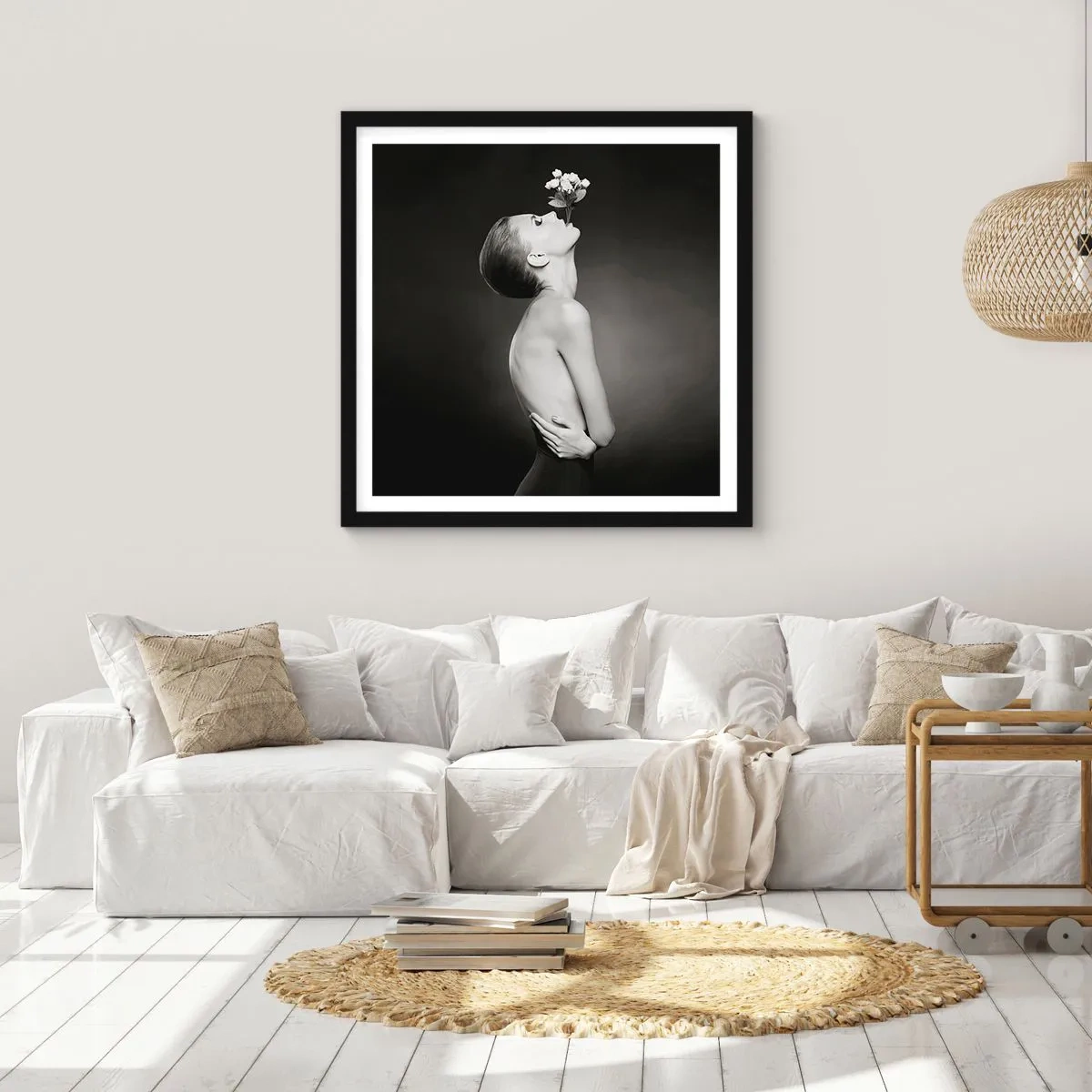 Plakát v černém rámu - Excentrická elegance - 40x40 cm