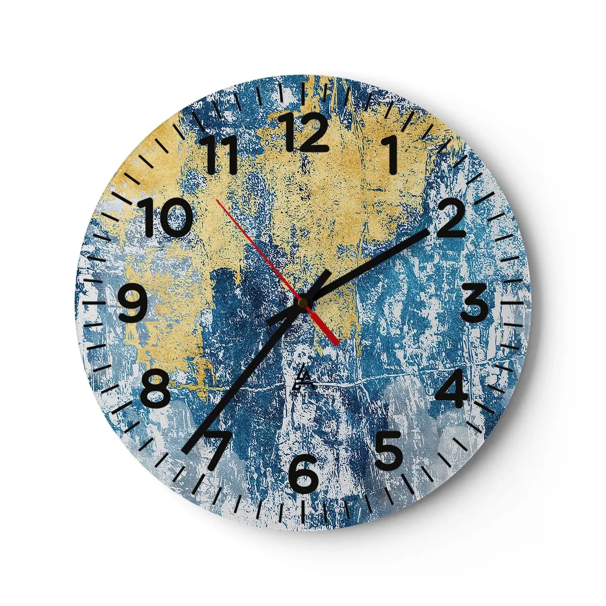 Nástěnné hodiny - Abstrakce s dobrou náladou - 40x40 cm