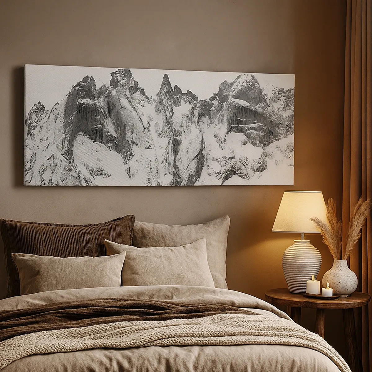 Obraz na plátně - Hrozivý žulový hřeben - 30x30 cm