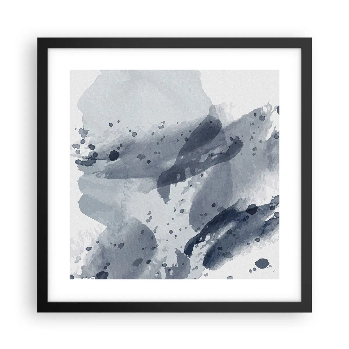 Plakát v černém rámu - Studie o povaze vody - 40x40 cm