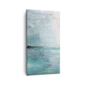 Obraz na plátně - Horizontálně v modři - 45x80 cm
