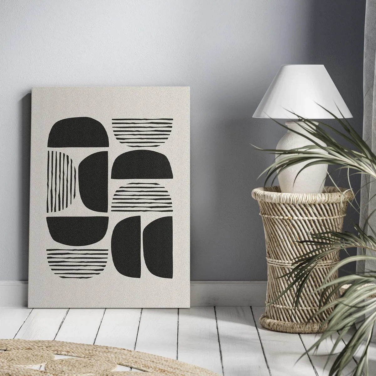 Obraz na plátně - Polovičaté soustavy - 45x80 cm