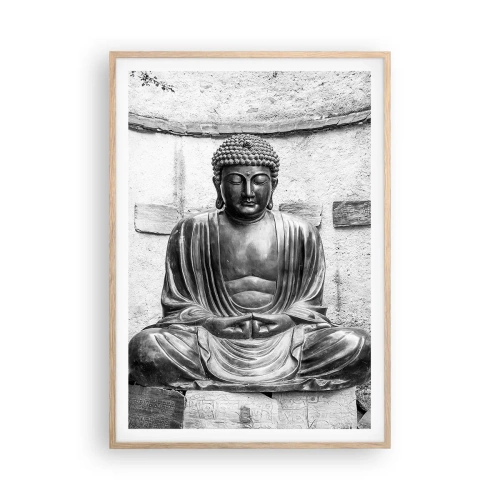 Plakát v rámu světlý dub - U zdroje klidu - 70x100 cm