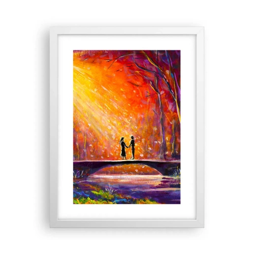 Plakát v bílém rámu - Nebe je taky miluje - 30x40 cm