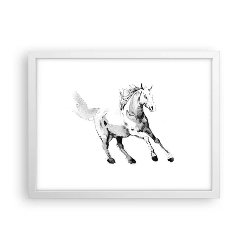 Plakát v bílém rámu - Nezkrocená duše - 40x30 cm