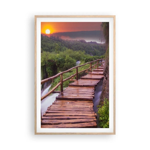 Plakát v rámu světlý dub - Neuvěřitelná krása - 61x91 cm