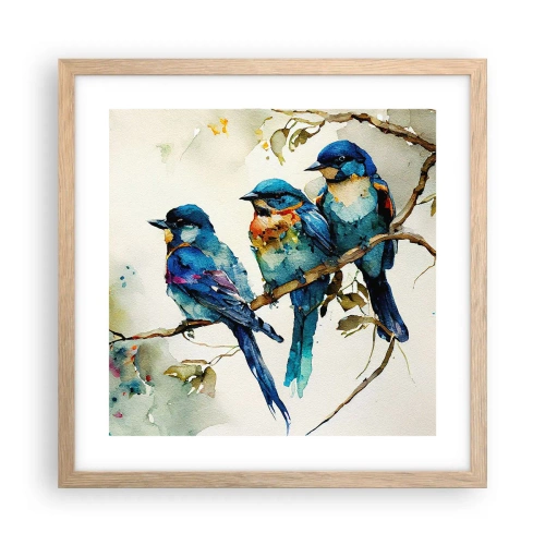 Plakát v rámu světlý dub - Urazil se? - 40x40 cm