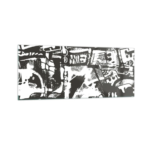 Obraz na skle - Pořádek nebo chaos? - 100x40 cm