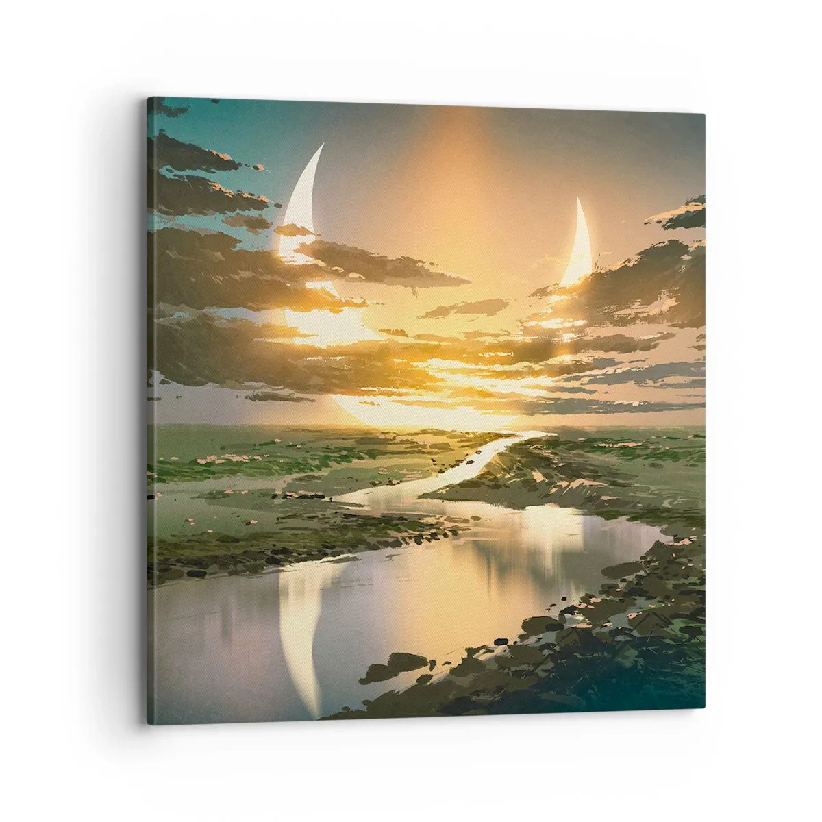 Obraz na plátně - Někde ve vzdálené galaxii - 70x70 cm