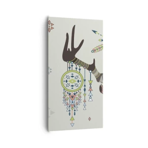 Obraz na plátně - Trofej indiánského lovce - 65x120 cm