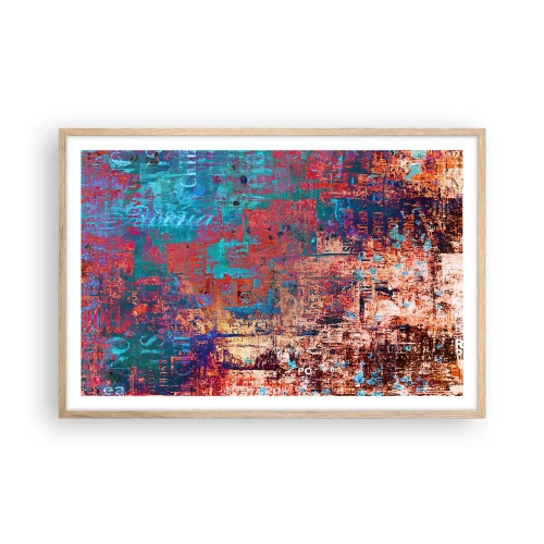 Plakát v rámu světlý dub - Paměť a zapomnění - 91x61 cm