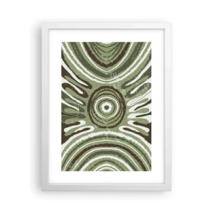 Plakát v bílém rámu - Exploze emocí - 30x40 cm