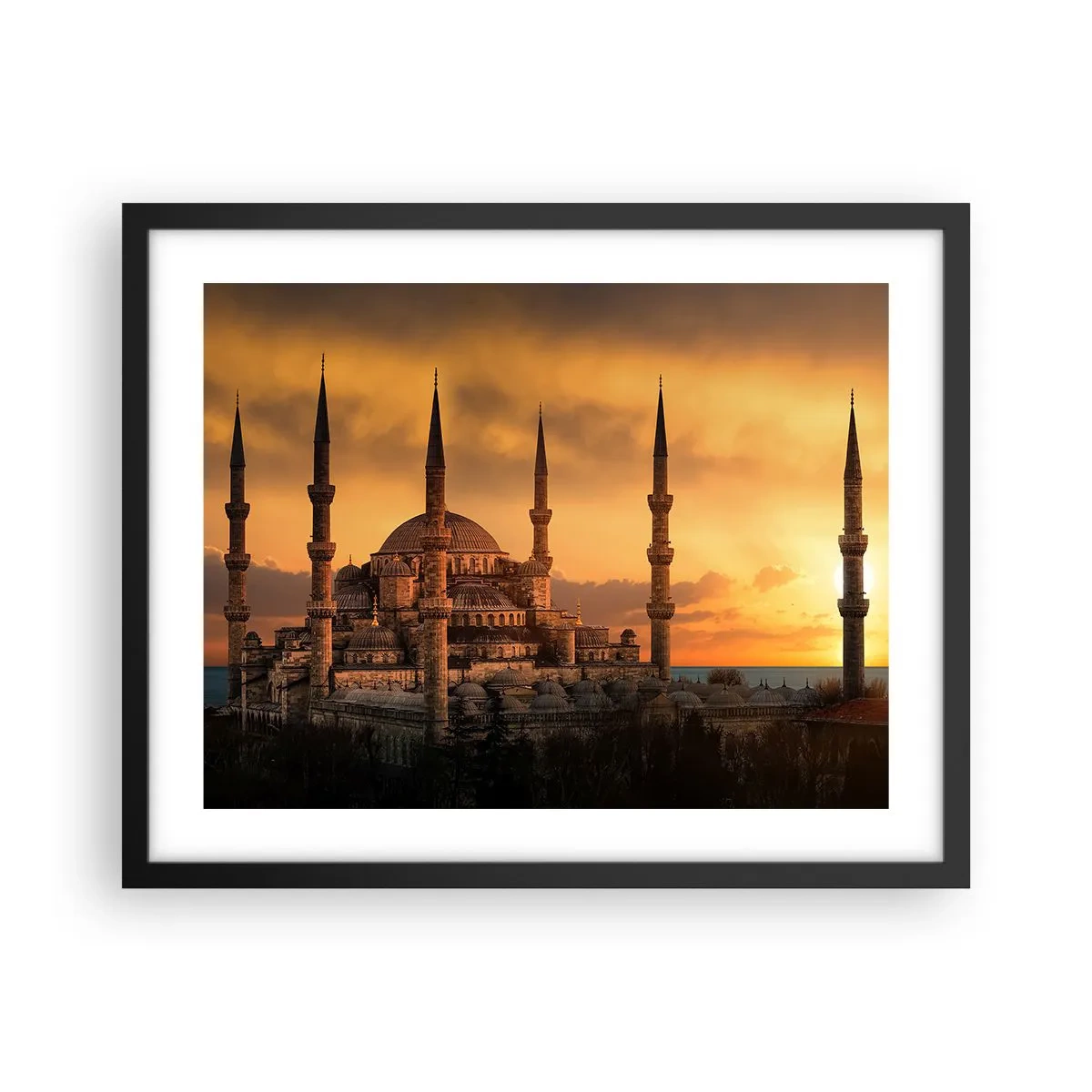Plakát v černém rámu - Bůh je velký - 50x40 cm
