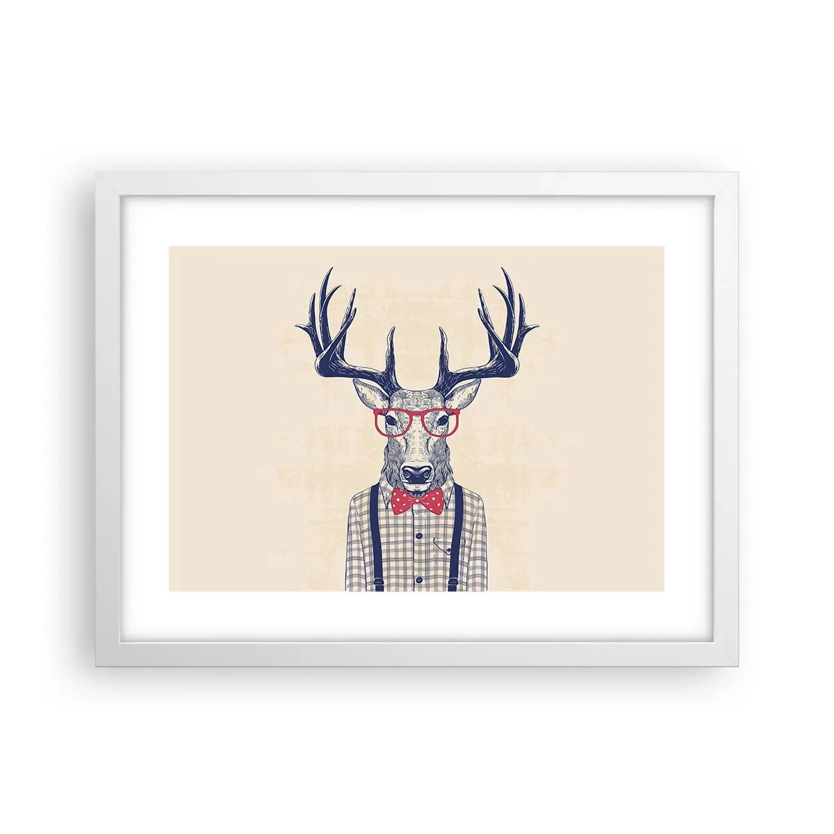 Plakát v bílém rámu - Zábavná extravagance - 40x30 cm