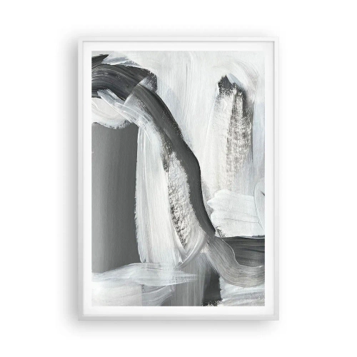 Plakát v bílém rámu - Pevným pohybem - 70x100 cm