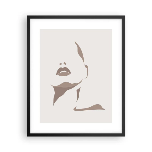 Plakát v černém rámu - Stvořená ze světla a stínu - 40x50 cm