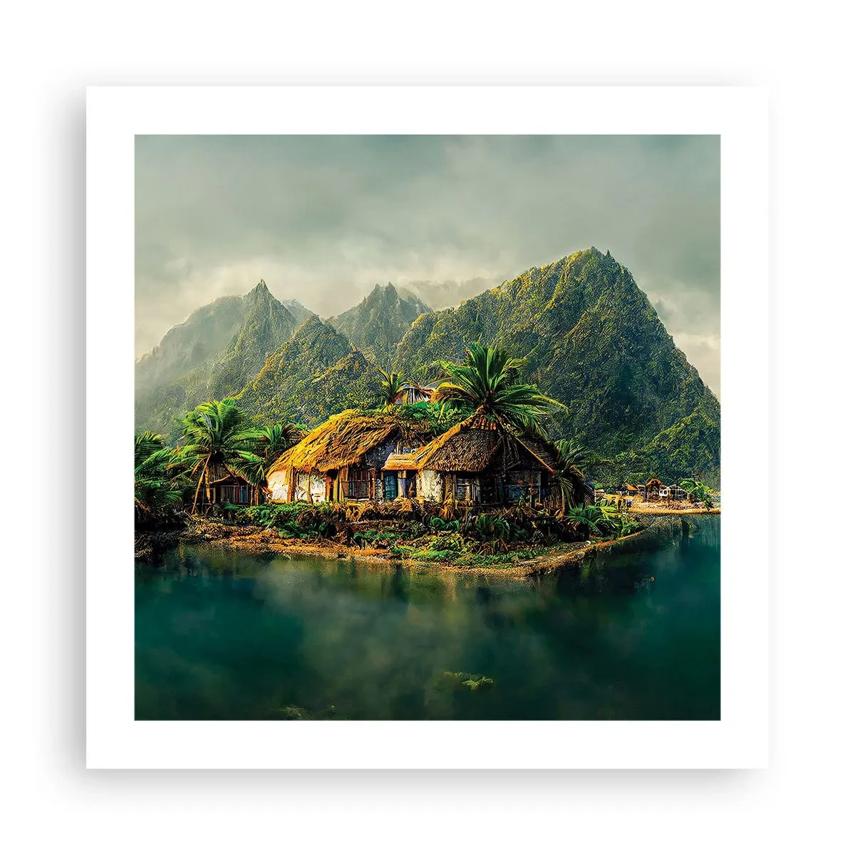 Plakát - Tropický ráj - 50x50 cm