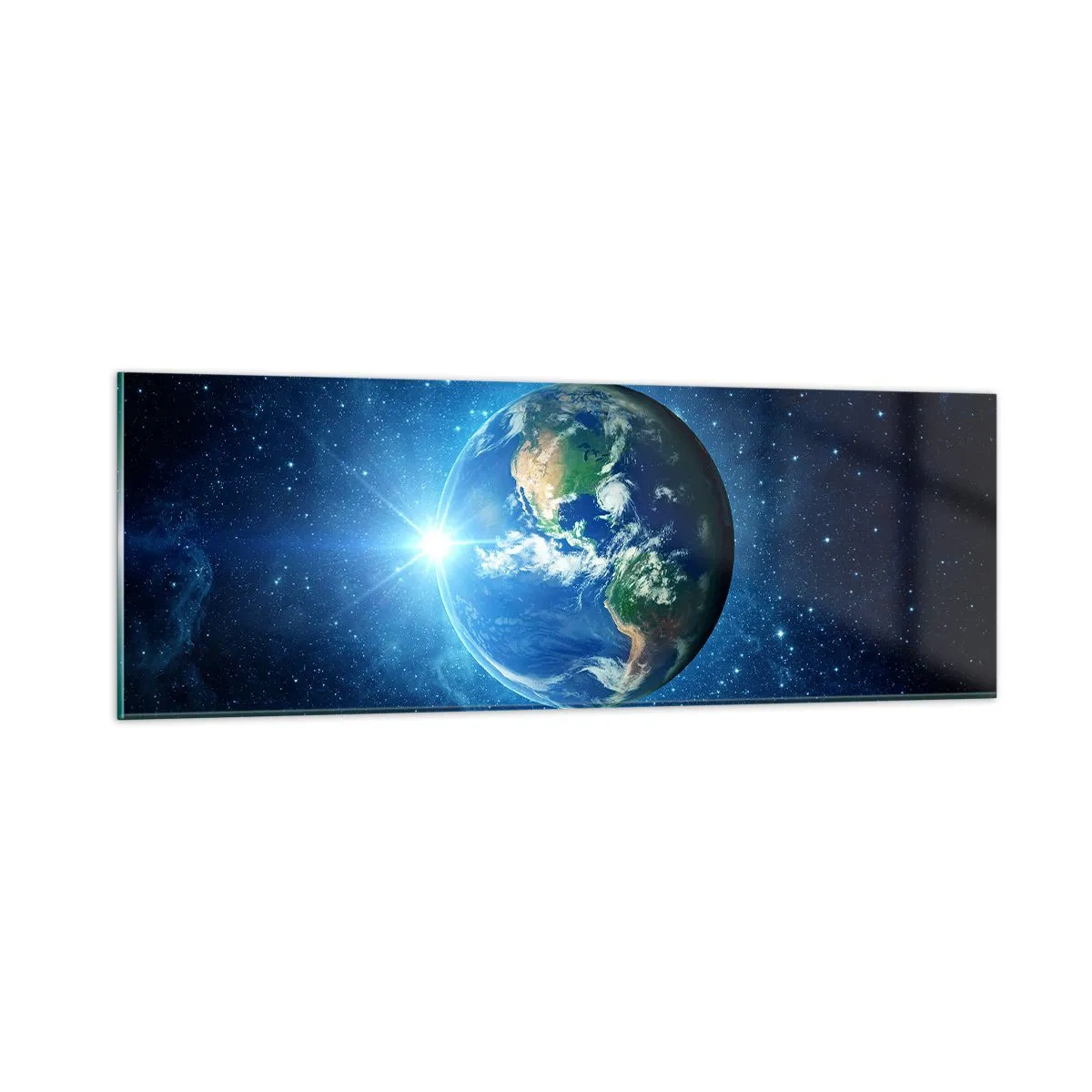 Obraz na skle - Jsme v nebi - 90x30 cm