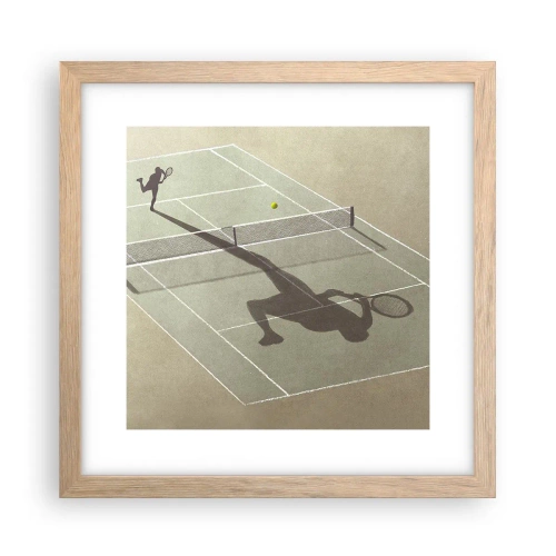 Plakát v rámu světlý dub - Dobývání sama sebe - 30x30 cm