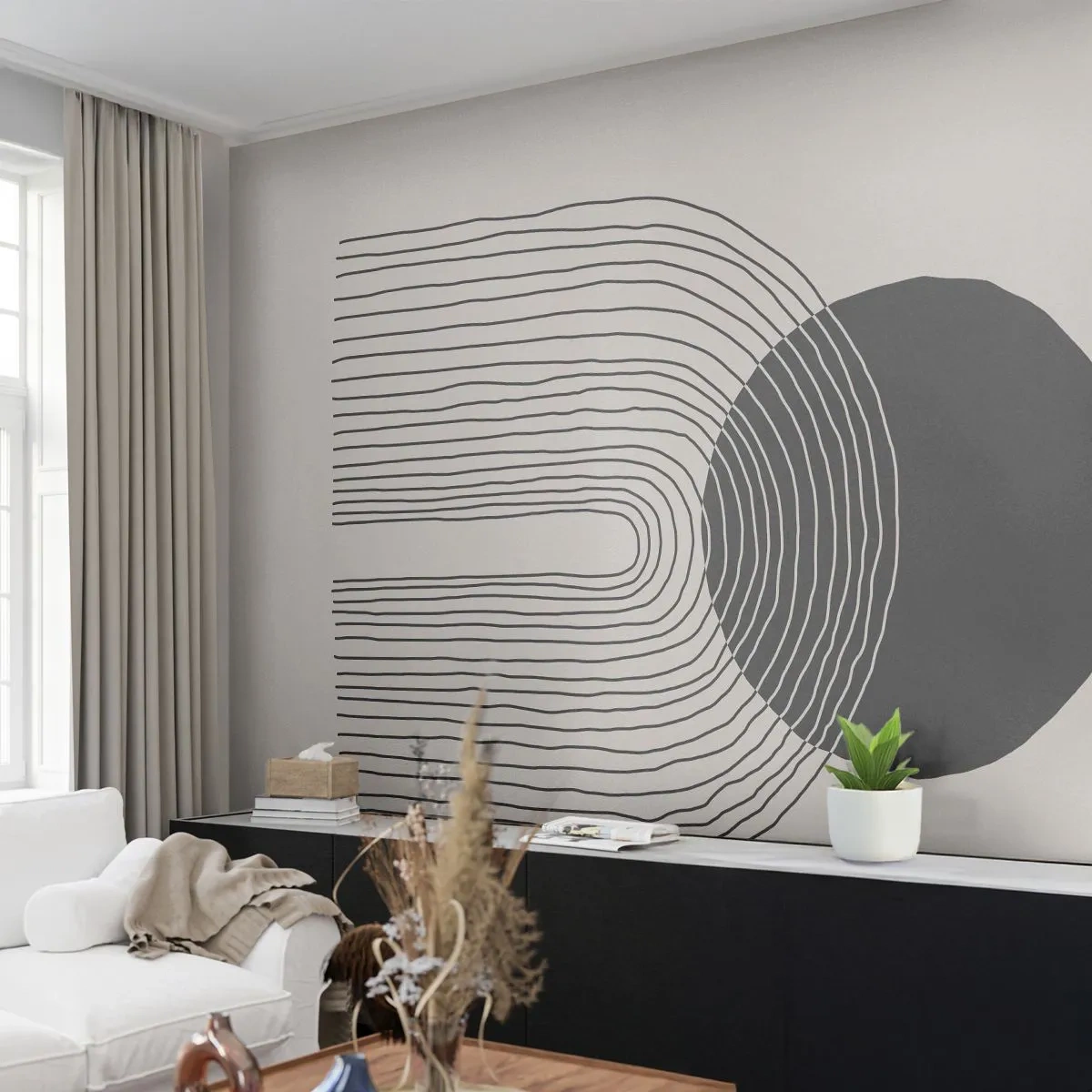 Fototapeta Samolepicí Deluxe Sticker - Chvění a jistota - Abstrakce, Kus, Minimalismus - 350x256 cm