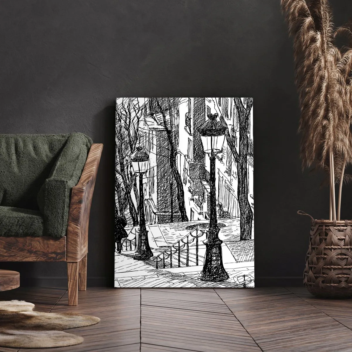Obraz na plátně - Milostný příběh nebo horor? - 50x70 cm