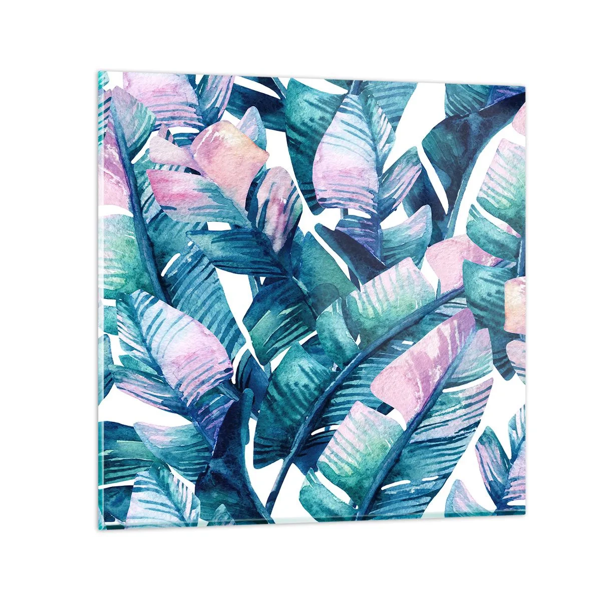 Obraz na skle - V banánovém háji - 70x70 cm