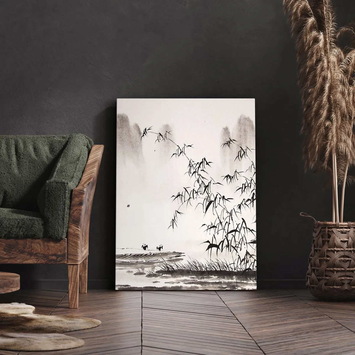 Obraz na plátně - Klid rýžových polí - 50x70 cm