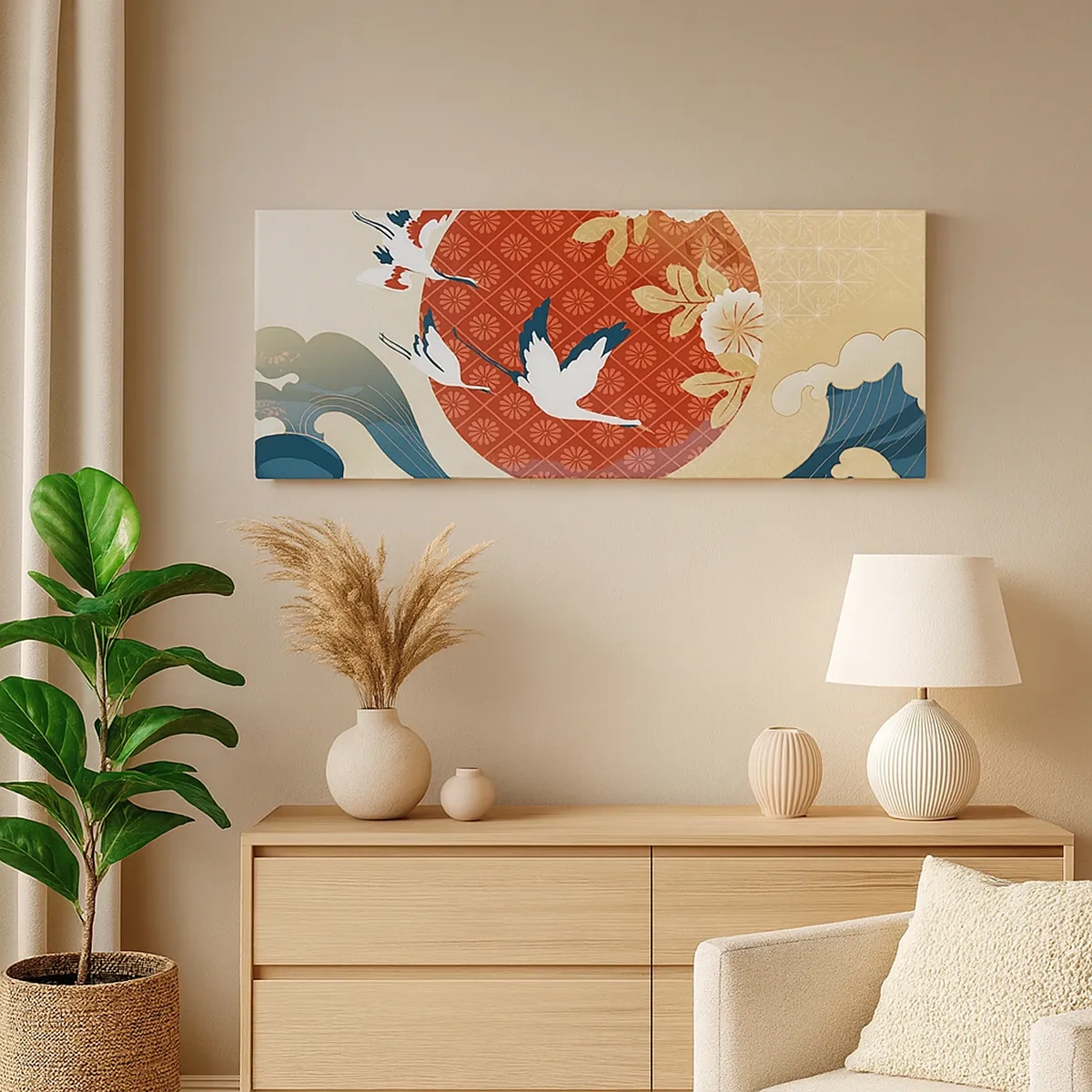 Obraz na plátně - Japonská pohádka - 30x30 cm