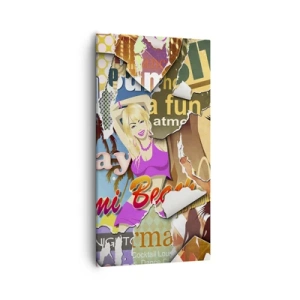 Obraz na plátně - Prázdninové retrospektiva - 55x100 cm