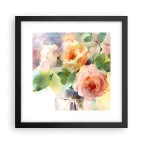 Plakát v černém rámu - Jemné jako akvarel - 30x30 cm